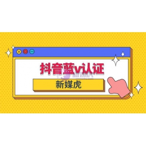 抖音蓝v认证要什么条件？